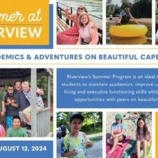 Summer at Riverview offers programs for three different age groups: Middle School, ages 11-15; High School, ages 14-19; and the Transition Program, GROW (Getting Ready for the Outside World) which serves ages 17-21.⁠
⁠
Whether opting for summer only or an introduction to the school year, the Middle and High School Summer Program is designed to maintain academics, build independent living skills, executive function skills, and provide social opportunities with peers. ⁠
⁠
During the summer, the Transition Program (GROW) is designed to teach vocational, independent living, and social skills while reinforcing academics. GROW students must be enrolled for the following school year in order to participate in the Summer Program.⁠
⁠
For more information and to see if your child fits the Riverview student profile visit 58zyk.com/admissions or contact the admissions office at admissions@58zyk.com or by calling 508-888-0489 x206